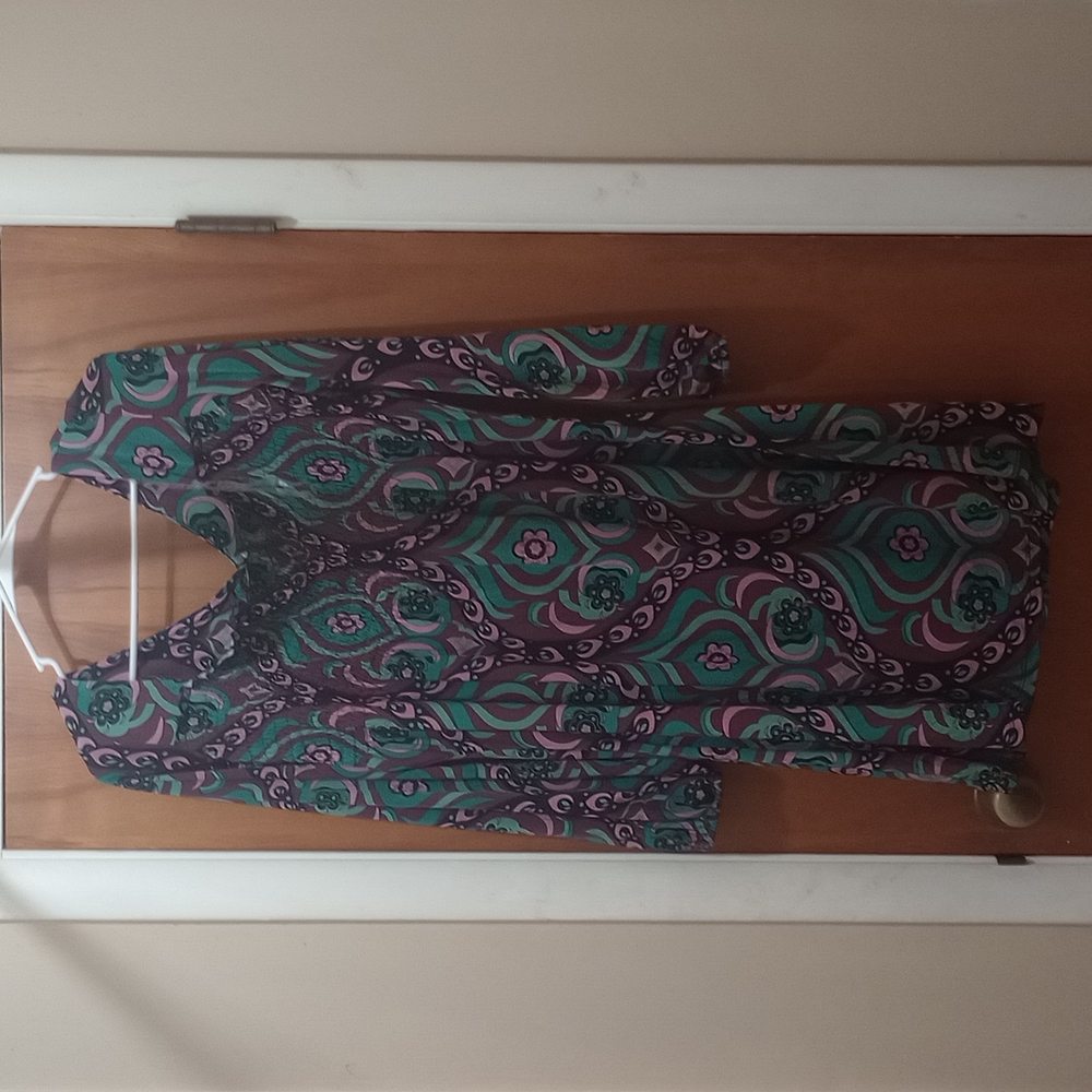 Colorful long sleeve dress